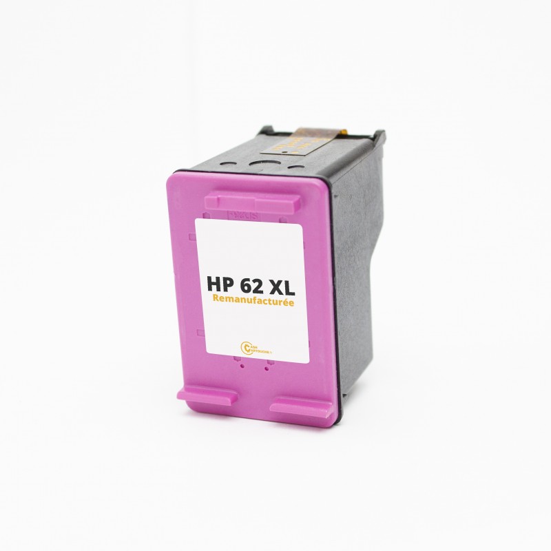Rachat de cartouche HP 62 Couleurs XL Remanufacturées vide
