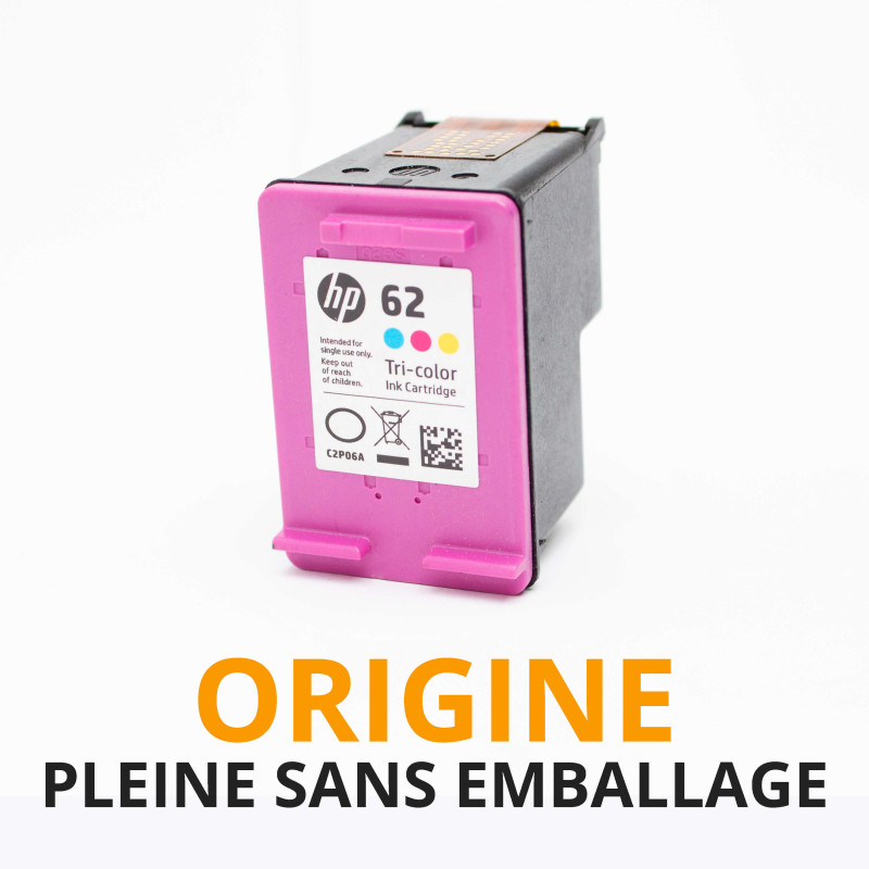 Cash Cartouche rachète vos cartouches HP 62 Couleurs - Origine PLEINE SANS EMBALLAGE aux meilleurs prix !