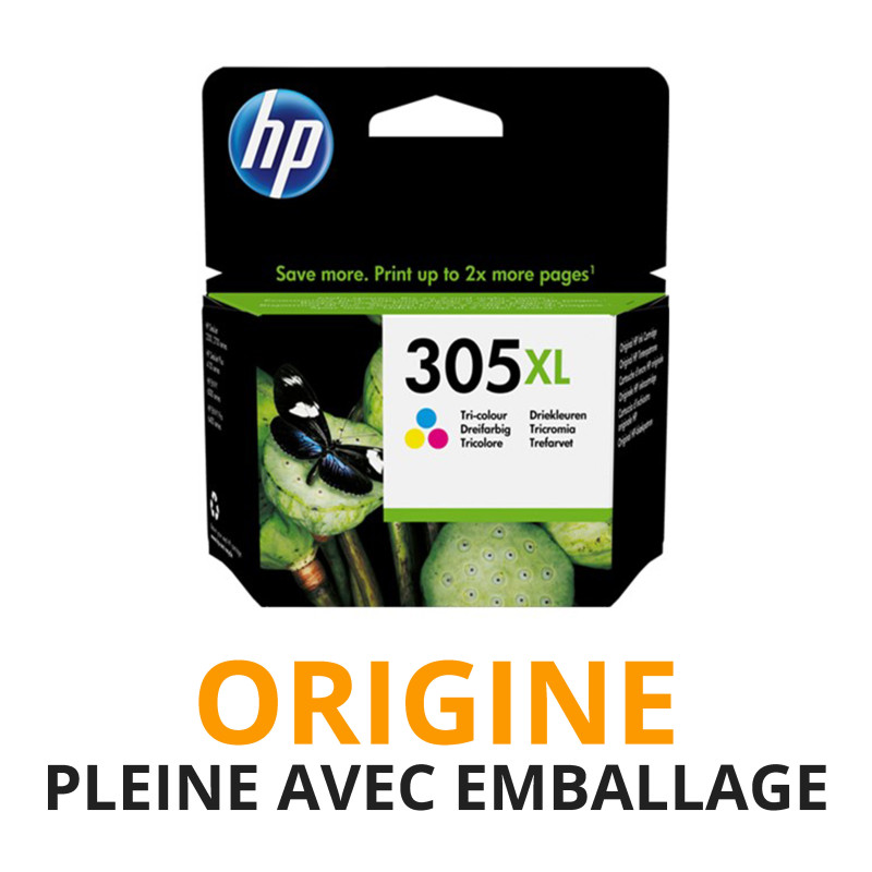 Cash Cartouche rachète vos cartouches HP 305 Couleurs XL - Origine PLEINE AVEC EMBALLAGE aux meilleurs prix !