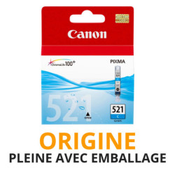 Cash Cartouche rachète vos cartouches CANON 521 Cyan - Origine PLEINE AVEC EMBALLAGE aux meilleurs prix !