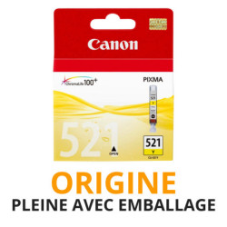 Cash Cartouche rachète vos cartouches CANON 521 Jaune - Origine PLEINE AVEC EMBALLAGE aux meilleurs prix !