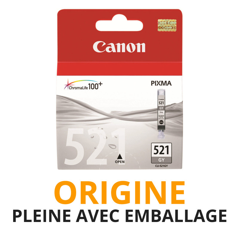 Cash Cartouche rachète vos cartouches CANON 521 Gris - Origine PLEINE AVEC EMBALLAGE aux meilleurs prix !