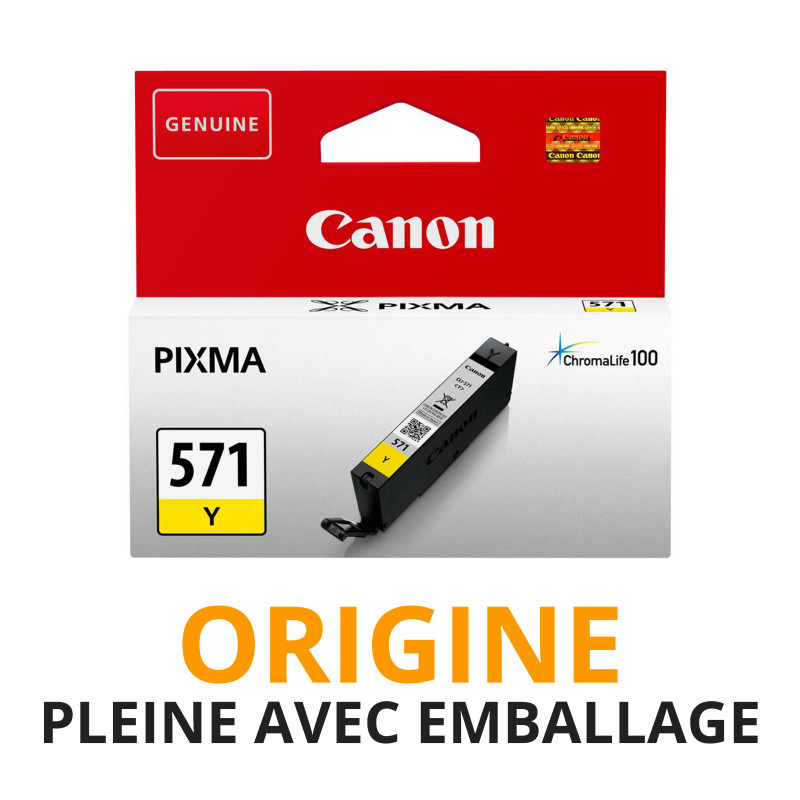 Cash Cartouche rachète vos cartouches CANON 571 Jaune - Origine PLEINE AVEC EMBALLAGE aux meilleurs prix !