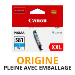 Cash Cartouche rachète vos cartouches CANON 581 XXL Cyan - Origine PLEINE AVEC EMBALLAGE aux meilleurs prix !