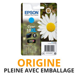 Cash Cartouche rachète vos cartouches EPSON 18 XL Cyan - Origine PLEINE AVEC EMBALLAGE aux meilleurs prix !