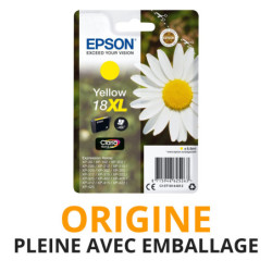 Cash Cartouche rachète vos cartouches EPSON 18 XL Jaune - Origine PLEINE AVEC EMBALLAGE aux meilleurs prix !