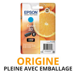 Cash Cartouche rachète vos cartouches EPSON 33 Cyan - Origine PLEINE AVEC EMBALLAGE aux meilleurs prix !