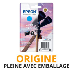 Cash Cartouche rachète vos cartouches EPSON 502 Cyan - Origine PLEINE AVEC EMBALLAGE aux meilleurs prix !