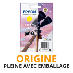 Cash Cartouche rachète vos cartouches EPSON 502 Jaune - Origine PLEINE AVEC EMBALLAGE aux meilleurs prix !